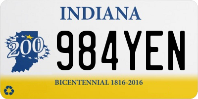 IN license plate 984YEN