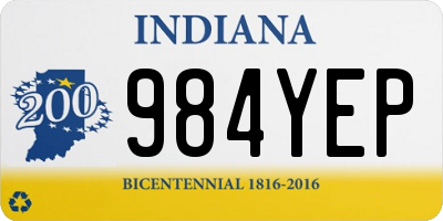 IN license plate 984YEP