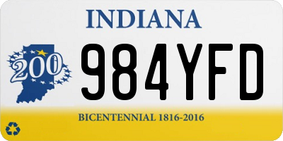 IN license plate 984YFD