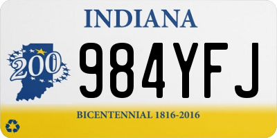 IN license plate 984YFJ