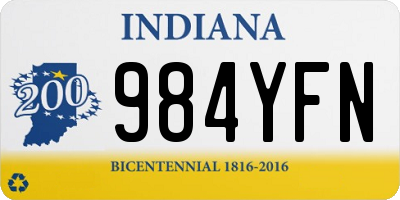 IN license plate 984YFN