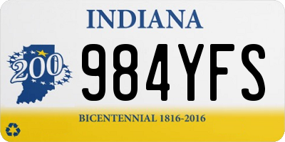 IN license plate 984YFS