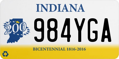 IN license plate 984YGA