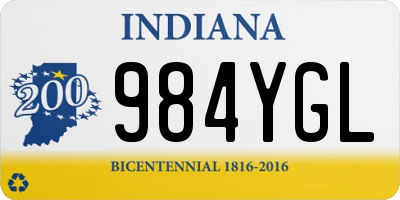 IN license plate 984YGL