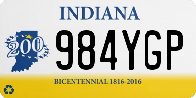 IN license plate 984YGP