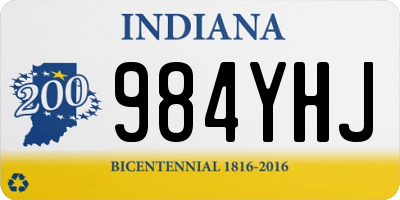 IN license plate 984YHJ