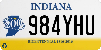 IN license plate 984YHU