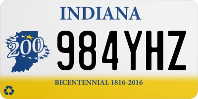 IN license plate 984YHZ