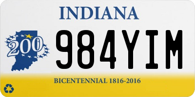 IN license plate 984YIM