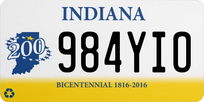 IN license plate 984YIO