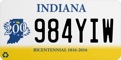 IN license plate 984YIW