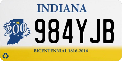 IN license plate 984YJB