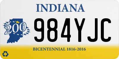 IN license plate 984YJC