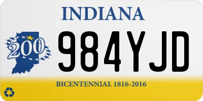IN license plate 984YJD