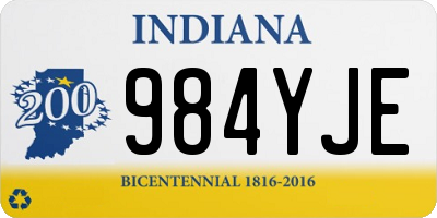 IN license plate 984YJE