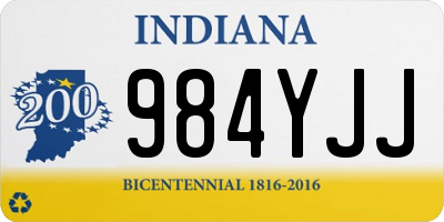 IN license plate 984YJJ