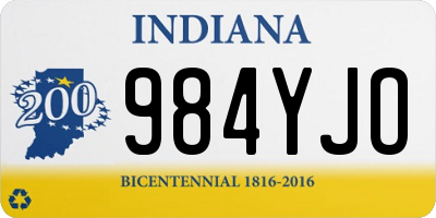 IN license plate 984YJO