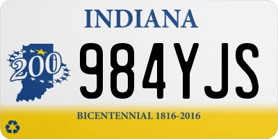 IN license plate 984YJS