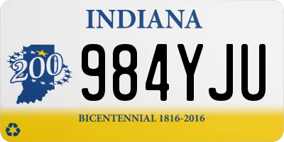 IN license plate 984YJU