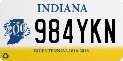 IN license plate 984YKN