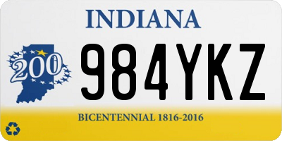 IN license plate 984YKZ