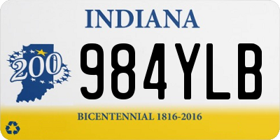 IN license plate 984YLB