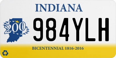 IN license plate 984YLH