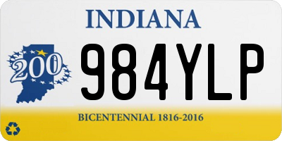 IN license plate 984YLP