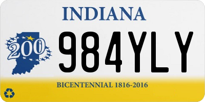 IN license plate 984YLY