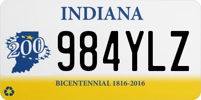 IN license plate 984YLZ