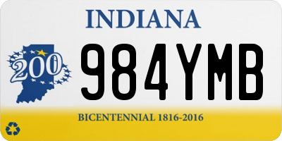 IN license plate 984YMB