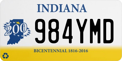 IN license plate 984YMD