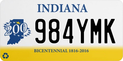 IN license plate 984YMK