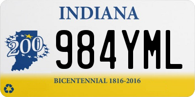 IN license plate 984YML