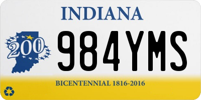 IN license plate 984YMS