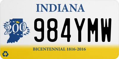 IN license plate 984YMW