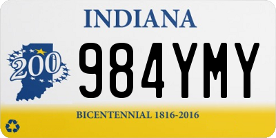 IN license plate 984YMY