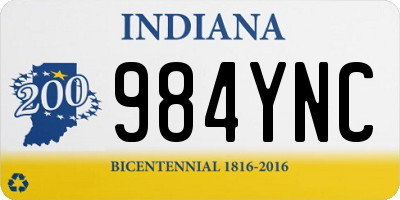 IN license plate 984YNC