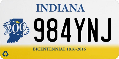 IN license plate 984YNJ