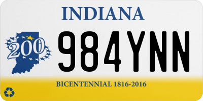 IN license plate 984YNN