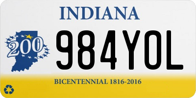 IN license plate 984YOL