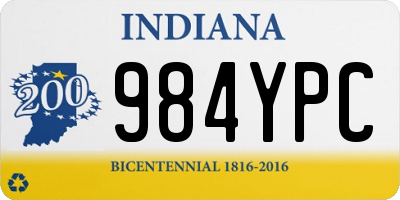 IN license plate 984YPC