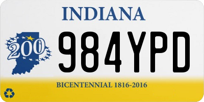 IN license plate 984YPD