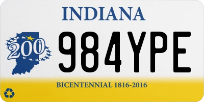 IN license plate 984YPE