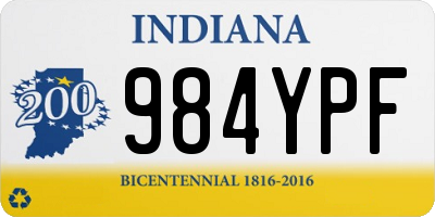 IN license plate 984YPF