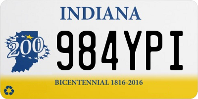 IN license plate 984YPI