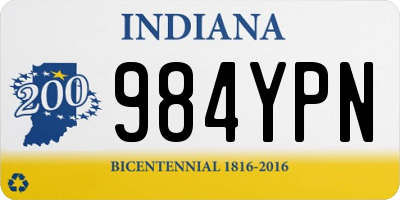 IN license plate 984YPN