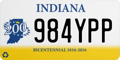 IN license plate 984YPP