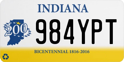 IN license plate 984YPT