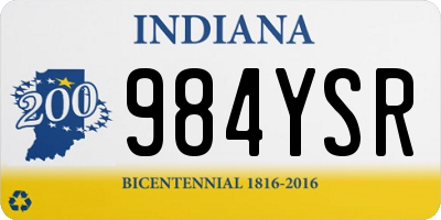 IN license plate 984YSR